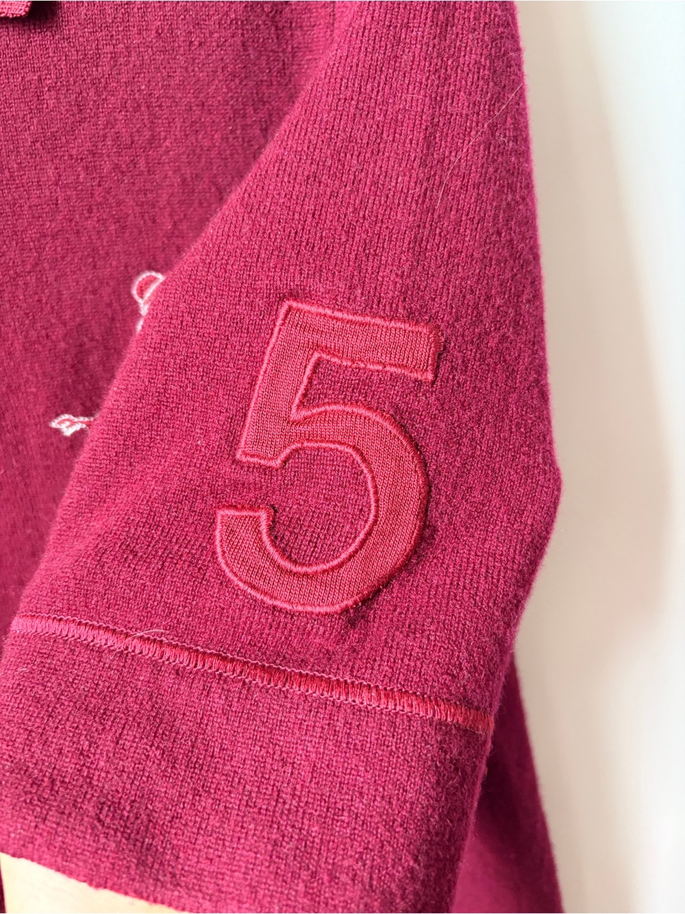 CHANEL Raspberry Polo with Embroidered Rider Motif - Picture 6 of 9